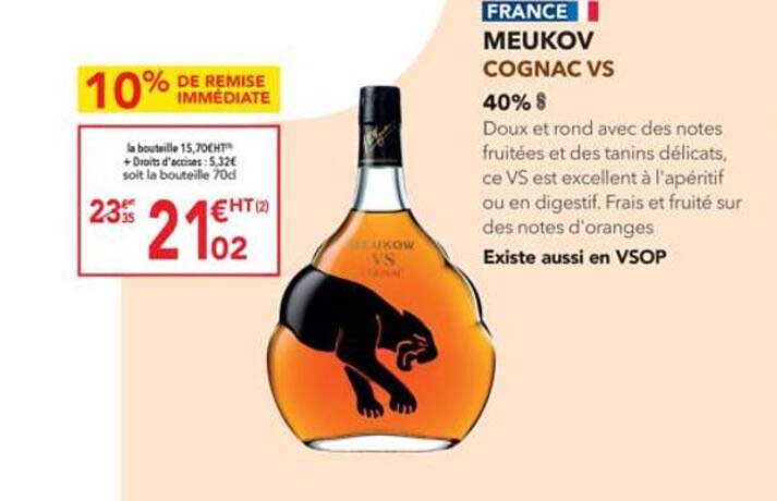 MEUKOV COGNAC VS