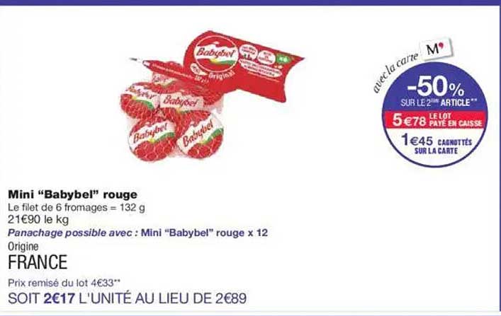 Mini “Babybel” rouge