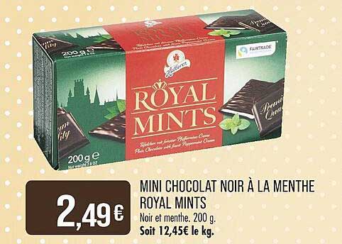 MINI CHOCOLAT NOIR À LA MENTHE ROYAL MINTS
