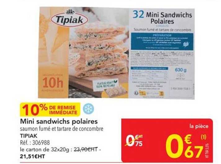 Mini sandwiches polaires