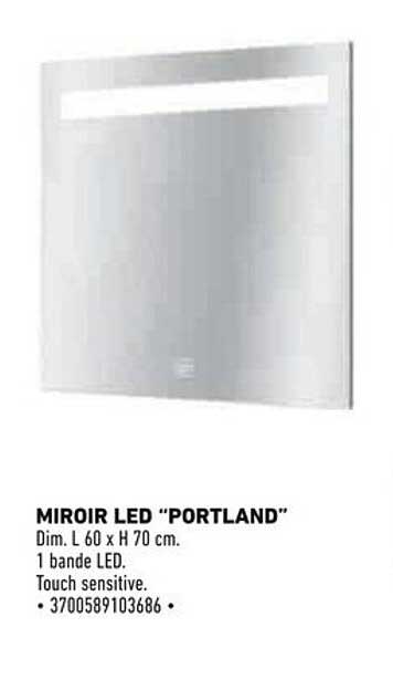 MIROIR LED "PORTLAND"