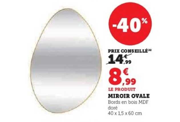 MIROIR OVALE