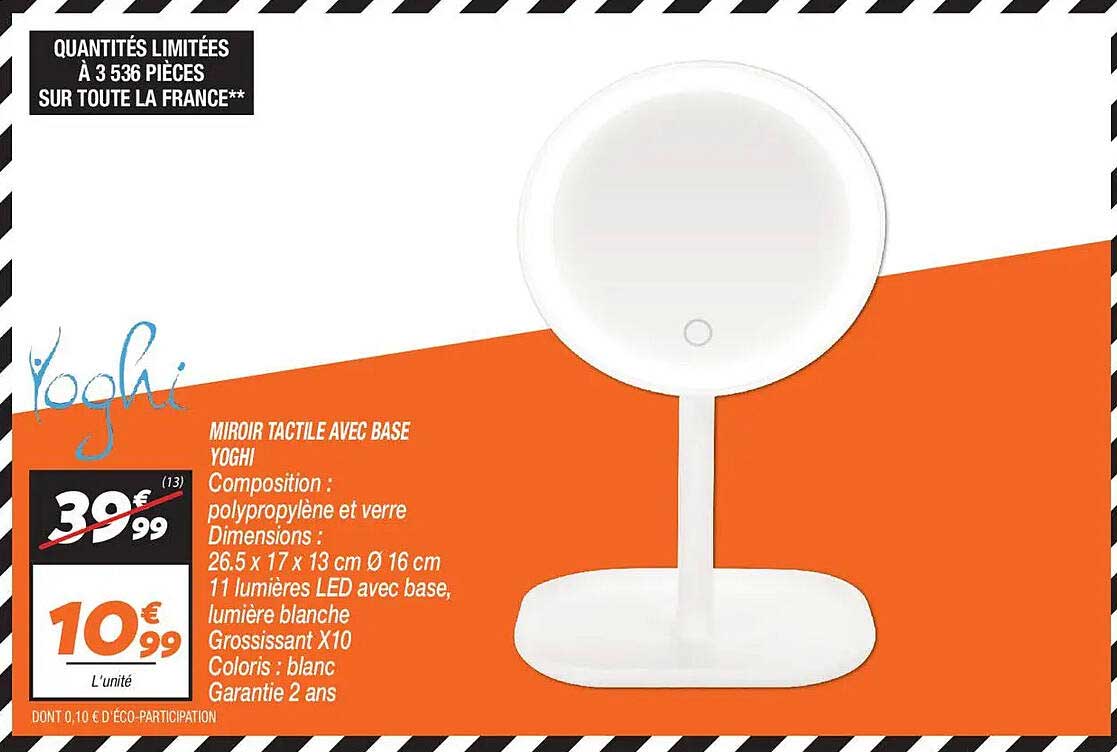 MIRROR TACTILE AVEC BASE YOGHI