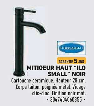 MITIGEUR HAUT “ILO SMALL” NOIR