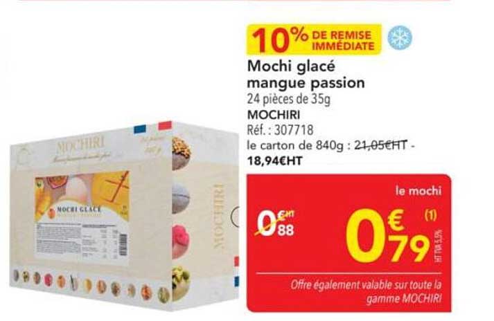 Mochi glacé mangue passion