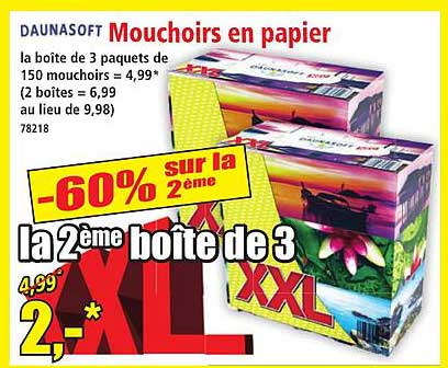 Mouchoirs en papier