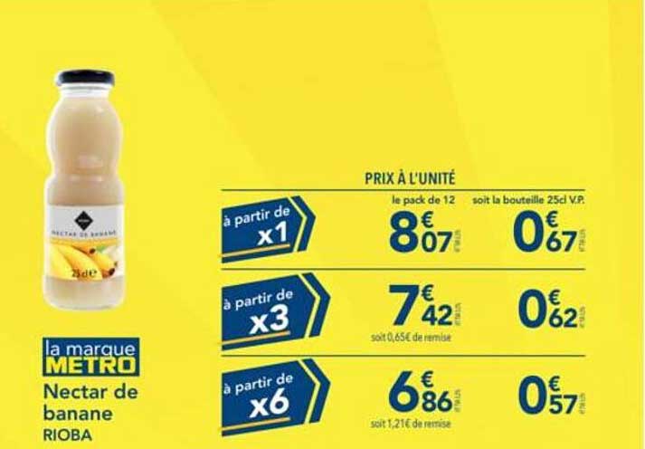 Nectar de banane RIOBA