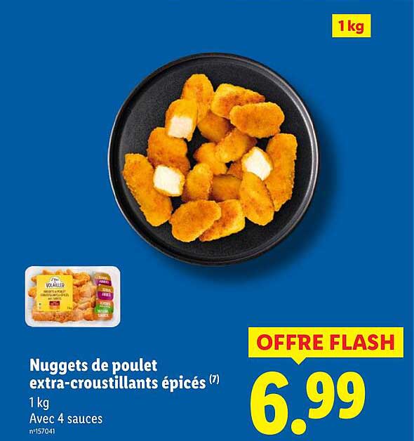 Nuggets de poulet extra-croustillants épicés