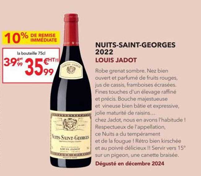 NUITS-SAINT-GEORGES 2022 LOUIS JADOT