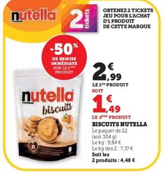 OBTENEZ 2 TICKETS JEU POUR L’ACHAT D’1 PRODUIT DE CETTE MARQUE