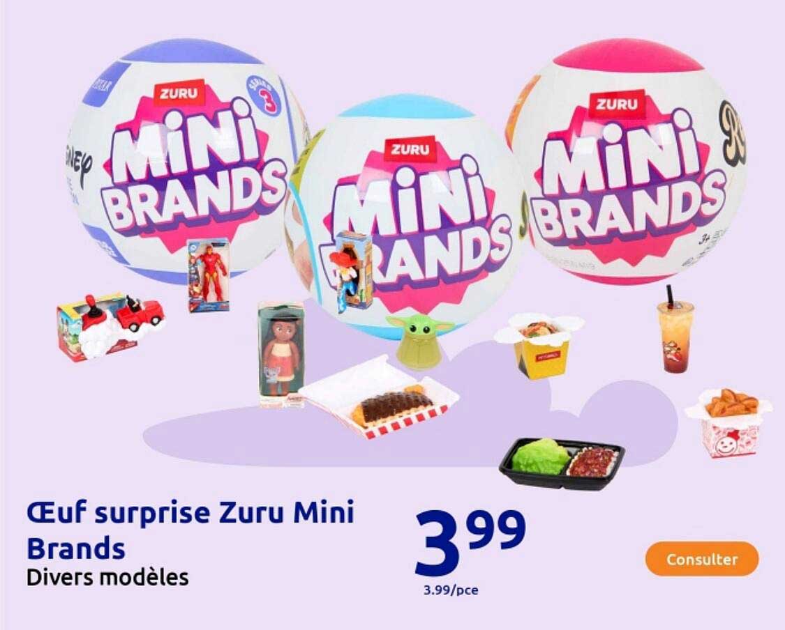 Œuf surprise Zuru Mini Brands Divers modèles