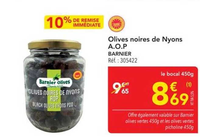 Olives noires de Nyons A.O.P