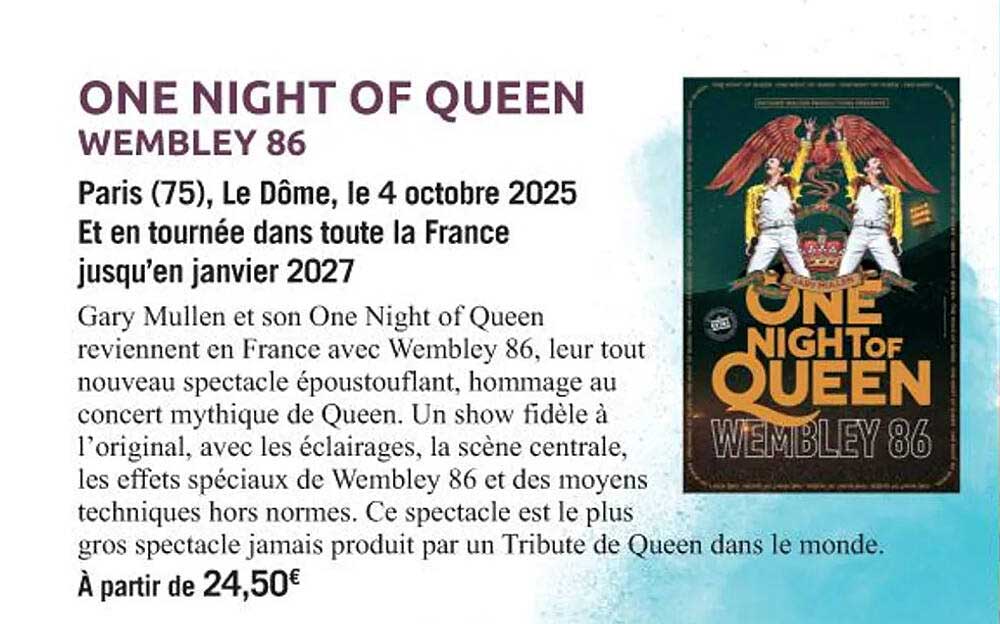 ONE NIGHT OF QUEEN WEMBLEY 86