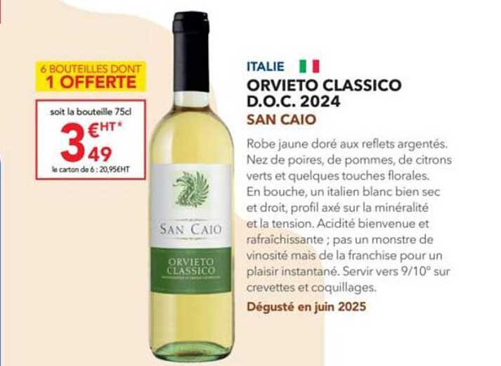 ORVIETO CLASSICO D.O.C. 2024 SAN CAIO