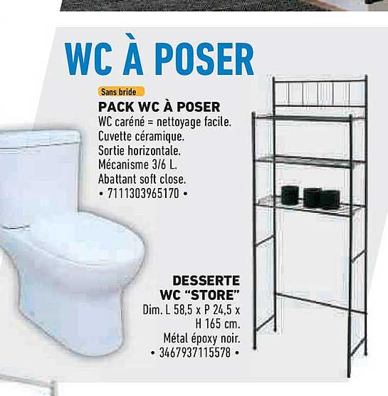 PACK WC À POSER