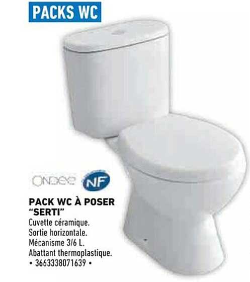 PACK WC À POSER "SERTI"