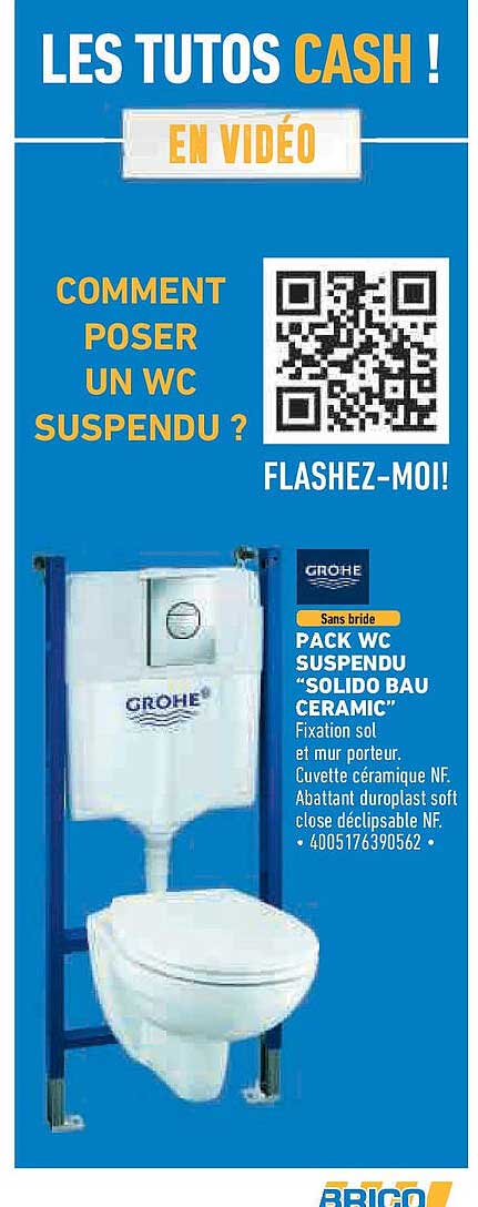 PACK WC SUSPENDU “SOLIDO BAU CERAMIC”