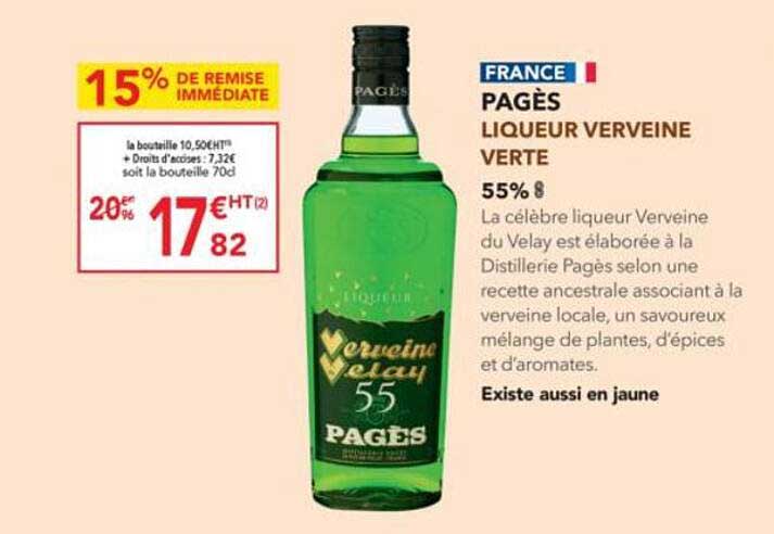 PAGÈS LIQUEUR VERVEINE VERTE