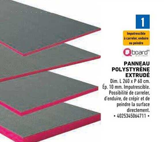 PANNEAU POLYSTYRÈNE EXTRUDÉ