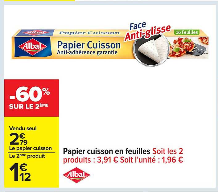 Papier Cuisson Anti-adhérence garantie