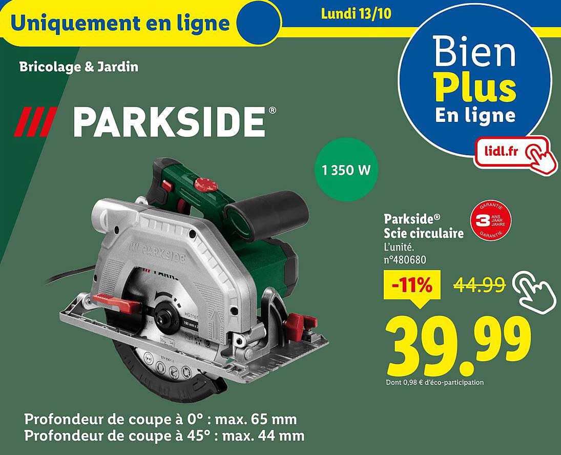 Parkside® Scie circulaire
