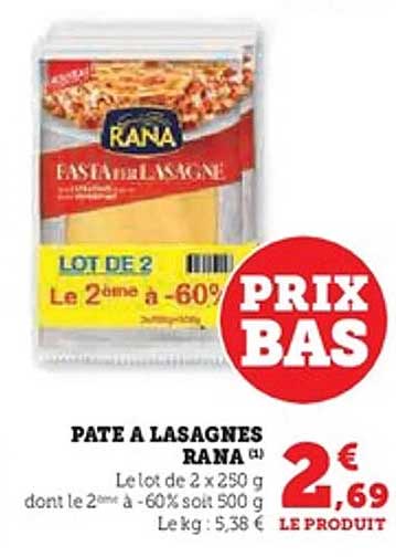 PATE A LASAGNES RANA