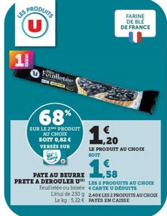 PATE AU BEURRE PRETE A DEOURER U