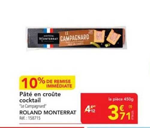Pâté en croûte cocktail "Le Campagnard"