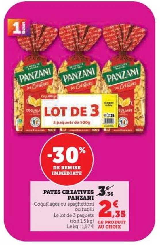 PATES CREATIVES PANZANI