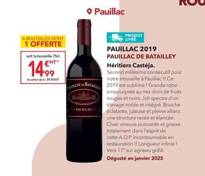 PAUILLAC 2019 PAUILLAC DE BATAILLEY