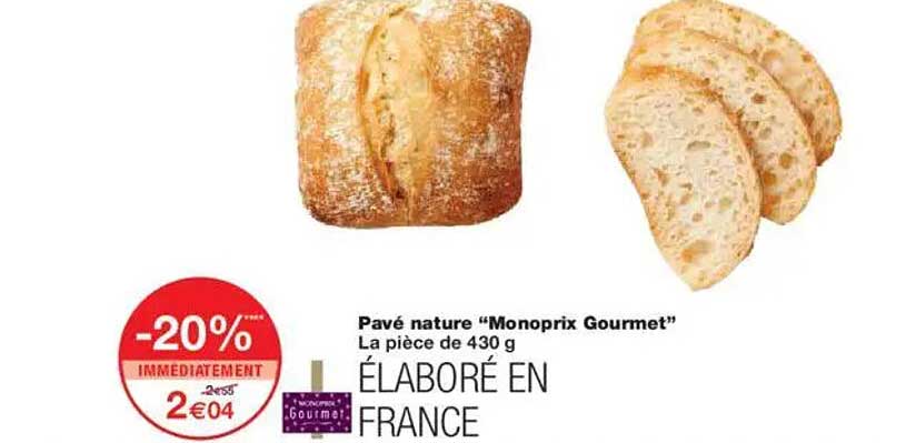 Pavé nature “Monoprix Gourmet”