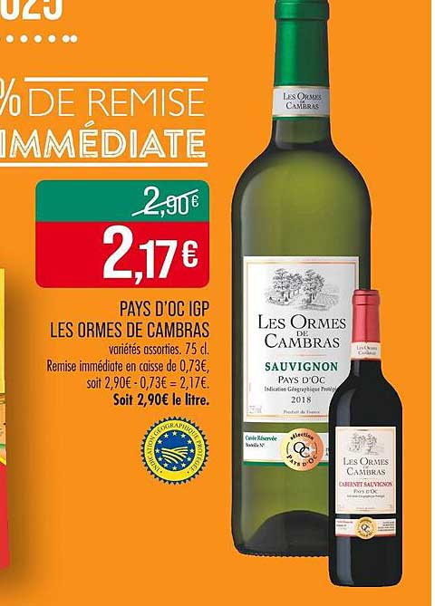 PAYS D'OC IGP LES ORMES DE CAMBRAS