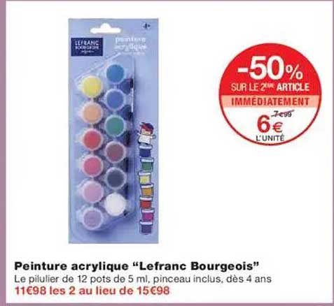 Peinture acrylique "Lefranc Bourgeois"