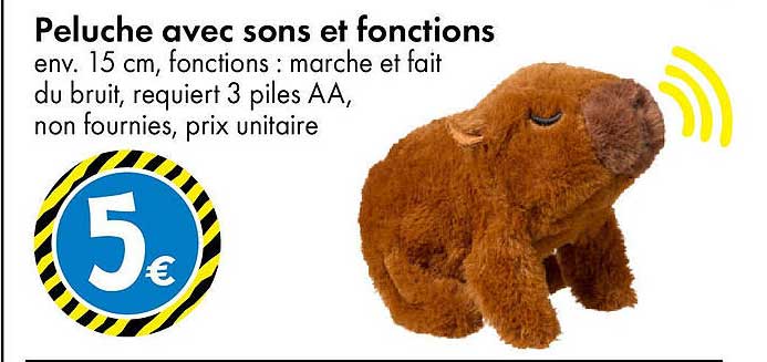 Peluche avec sons et fonctions