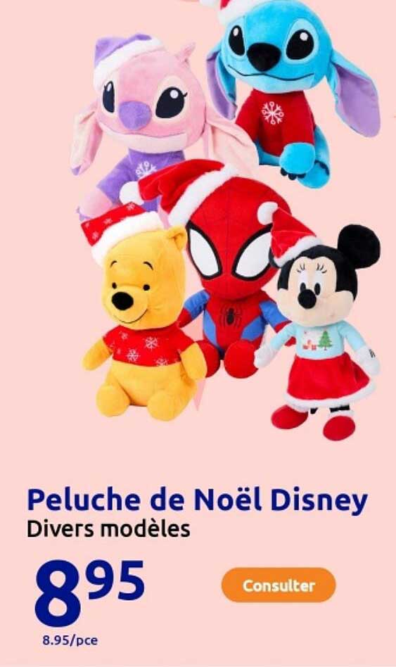 Peluche de Noël Disney Divers modèles