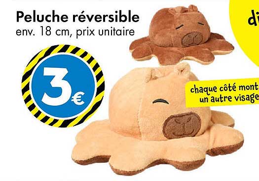 Peluche réversible