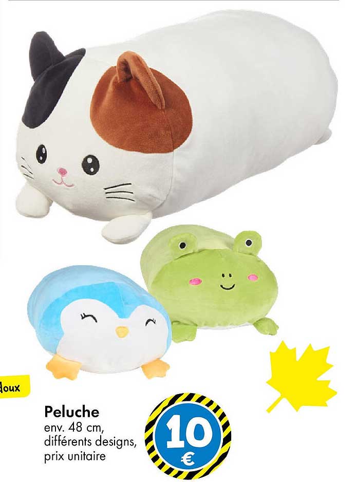 Peluches douces – environ 48 cm, différents designs
