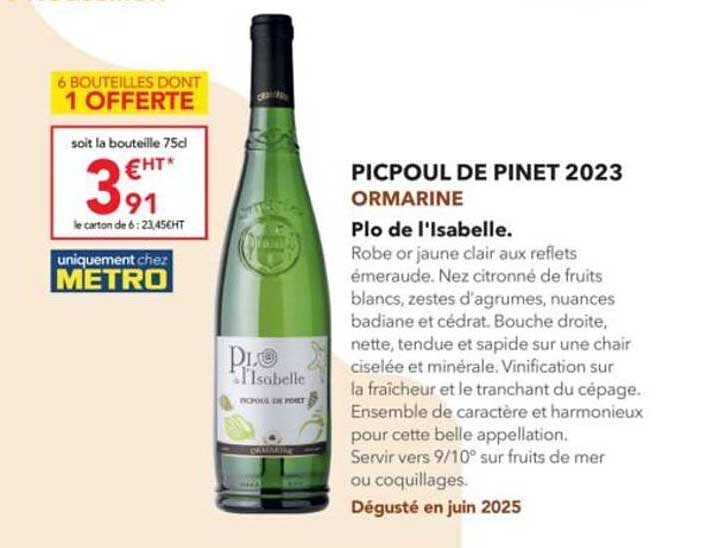 PICPOUL DE PINET 2023 ORMARINE