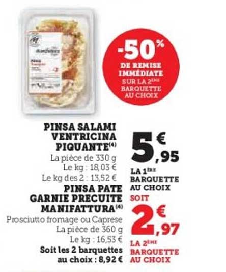 Pinsa Salami Ventricina Piquante