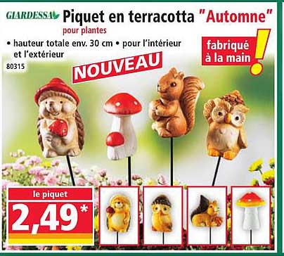 Piquet en terracotta "Automne"
