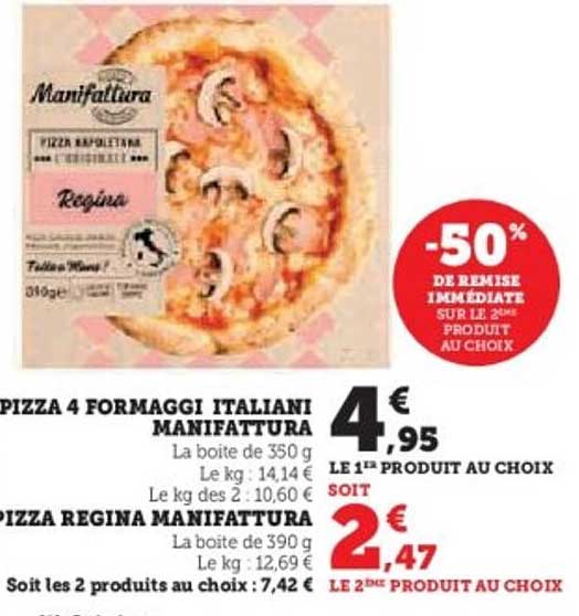 PIZZA 4 FORMAGGI ITALIANI MANIFATTURA