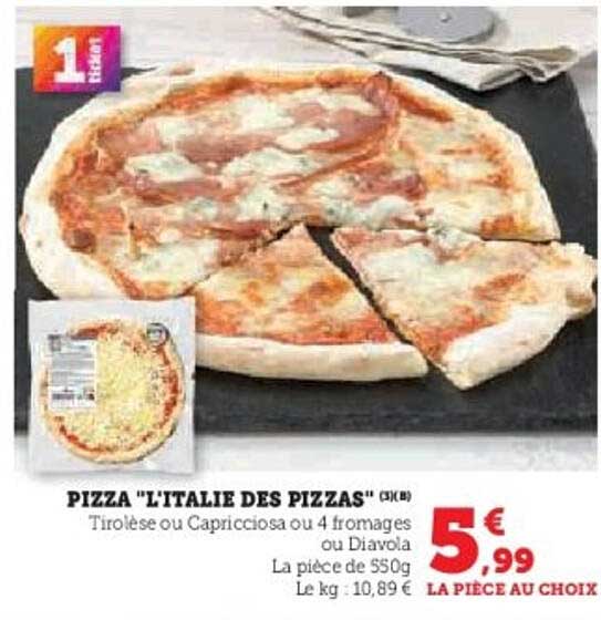 PIZZA "LITALIE DES PIZZAS" (1kg)