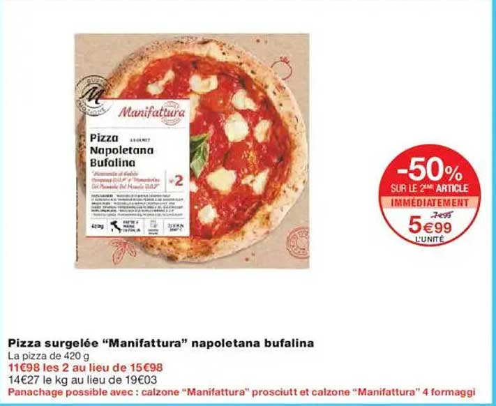 Pizza surgelée “Manifestura” napoletana bufalina