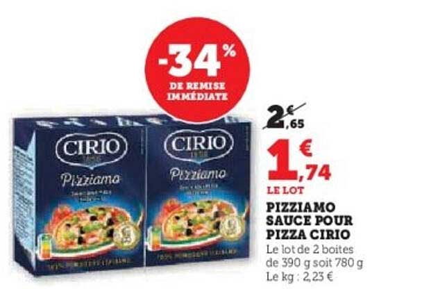 PIZZIAMO SAUCE POUR PIZZA CIRIO