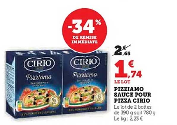 PIZZIAMO SAUCE POUR PIZZA CIRIO