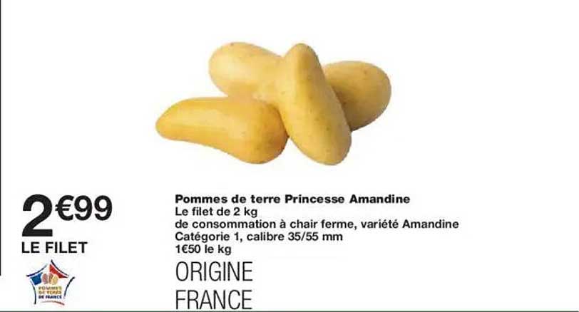 Pommes de terre Princesse Amandine