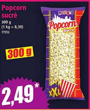 Popcorn sucré