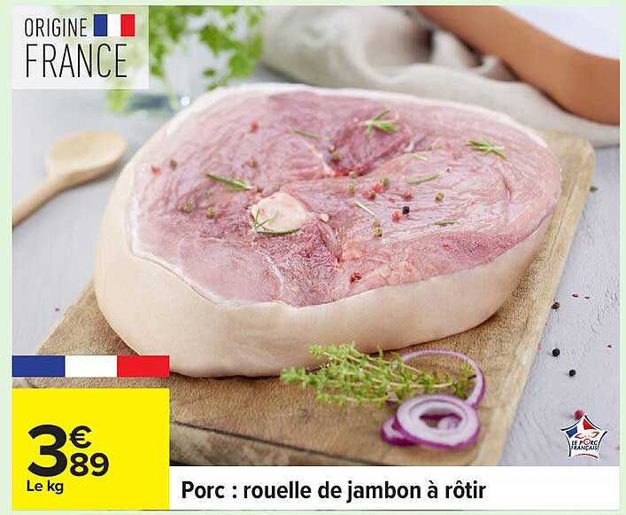 Porc : rouelle de jambon à rôtir