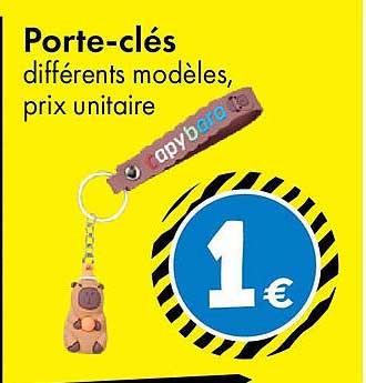 Porte-clés différents modèles, prix unitaire