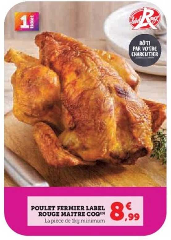 POULET FERMIER LABEL ROUGE MAITRE COQ(D)